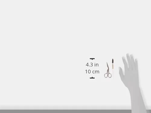 ست قیچی و برس حالت دهنده ابرو Tweezerman. قیچی فولاد ضد زنگ با دسته ارگونومیک. موهای برس نایلونی.