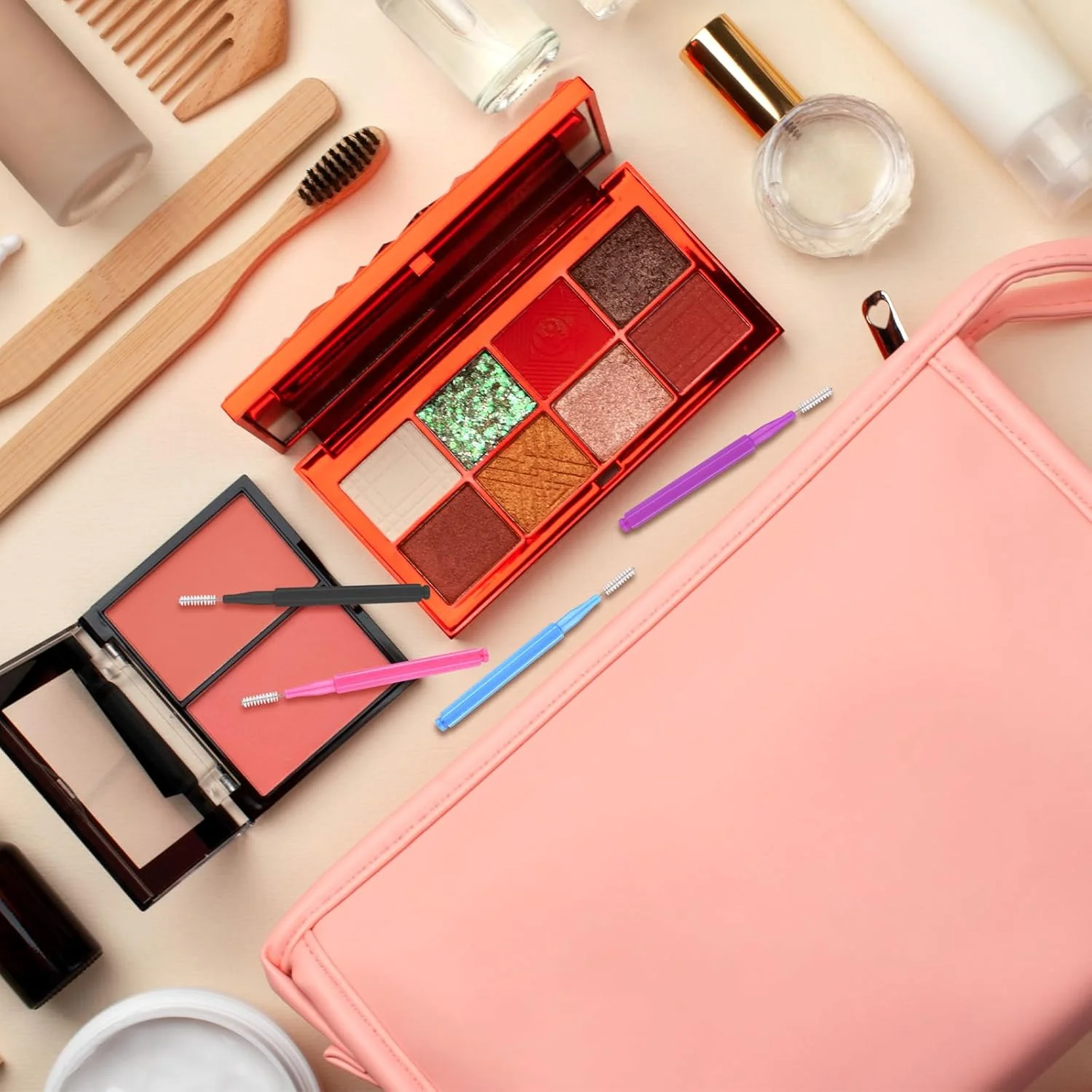 100 عدد برس ابرو میکرو با درپوش، ابزارهای چند منظوره لمینت ابرو، مینی اسپولی قابل حمل برای ابزار اکستنشن مژه و ابرو (5 رنگ) 100 عدد برس ابرو میکرو با درپوش، ابزارهای چند منظوره لمینت ابرو، مینی اسپولی قابل حمل برای ابزار اکستنشن مژه و ابرو (5 رنگ)