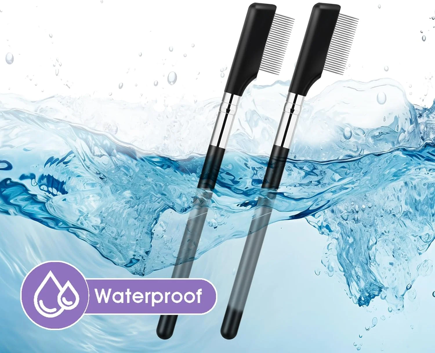 2 عدد برس ابرو فلزی، برس ابرو شانه جداکننده مژه ابزار جداکننده مژه برس ابرو حرفه ای ابزار حالت دهنده ابرو با دندانه های فلزی ابزار برس آرایشی برای زنان (مشکی) 2 عدد برس ابرو فلزی، برس ابرو شانه جداکننده مژه ابزار جداکننده مژه برس ابرو حرفه ای ابزار حالت دهنده ابرو با دندانه های فلزی ابزار برس آرایشی برای زنان (مشکی)