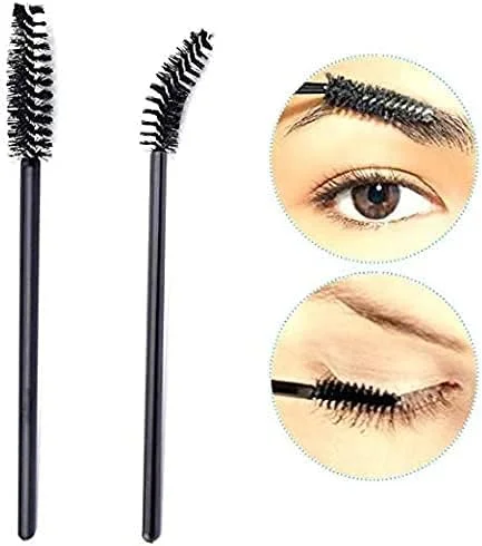 برس مژه یکبار مصرف 50 عددی، برس های ریمل برس های آرایشی برای اکستنشن مژه و برس ابرو