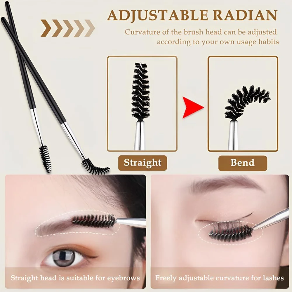 برس مژه AIVEKE - بسته 3 عددی برس ابرو، شانه مژه، شانه ابرو برای اصلاح ابروها و مژه ها، ابزار آرایشی چند منظوره برس مژه AIVEKE - بسته 3 عددی برس ابرو، شانه مژه، شانه ابرو برای اصلاح ابروها و مژه ها، ابزار آرایشی چند منظوره