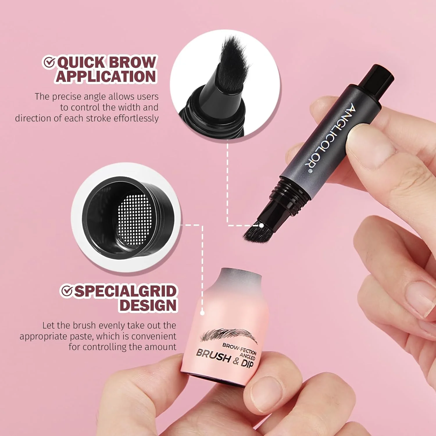 قلم هاشور ابرو مایع ارتقا یافته Anglicolor، برس زاویه دار قطره اشکی برای میکروبلیدینگ ابرو، ایجاد تارهای مویی شکل، طبیعی، رنگ پذیری آسان، ماندگاری طولانی و خشک شدن سریع (#05 اسپرسو) قلم هاشور ابرو مایع ارتقا یافته Anglicolor، برس زاویه دار قطره اشکی برای میکروبلیدینگ ابرو، ایجاد تارهای مویی شکل، طبیعی، رنگ پذیری آسان، ماندگاری طولانی و خشک شدن سریع (#05 اسپرسو)