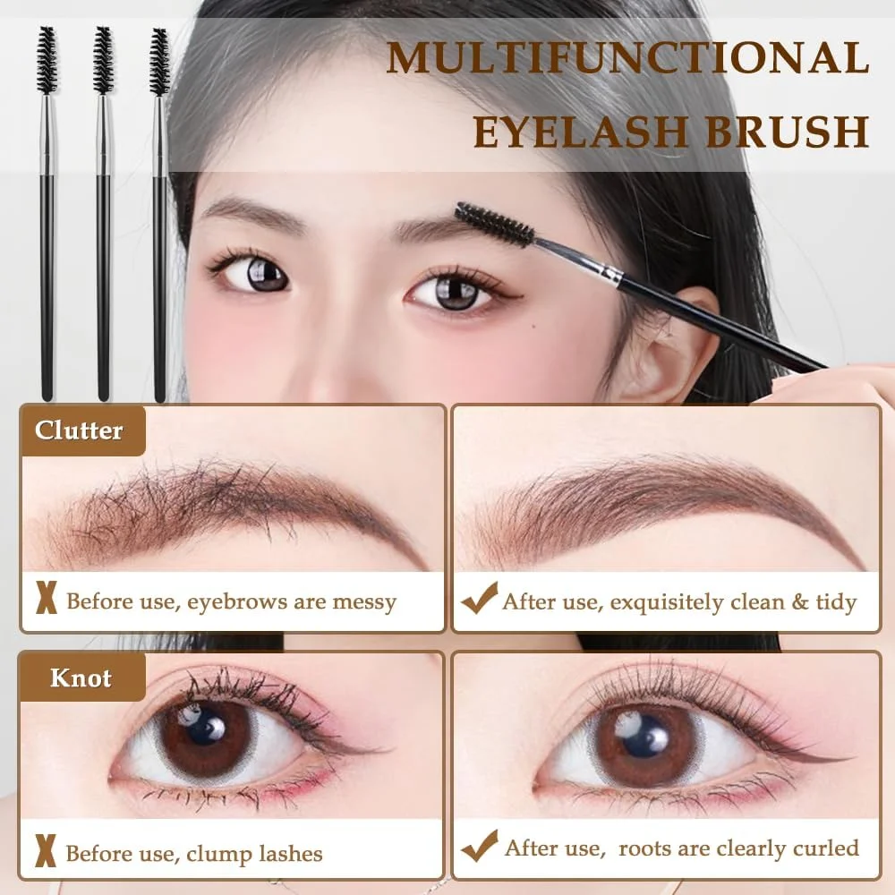 برس مژه AIVEKE - بسته 3 عددی برس ابرو، شانه مژه، شانه ابرو برای اصلاح ابروها و مژه ها، ابزار آرایشی چند منظوره برس مژه AIVEKE - بسته 3 عددی برس ابرو، شانه مژه، شانه ابرو برای اصلاح ابروها و مژه ها، ابزار آرایشی چند منظوره