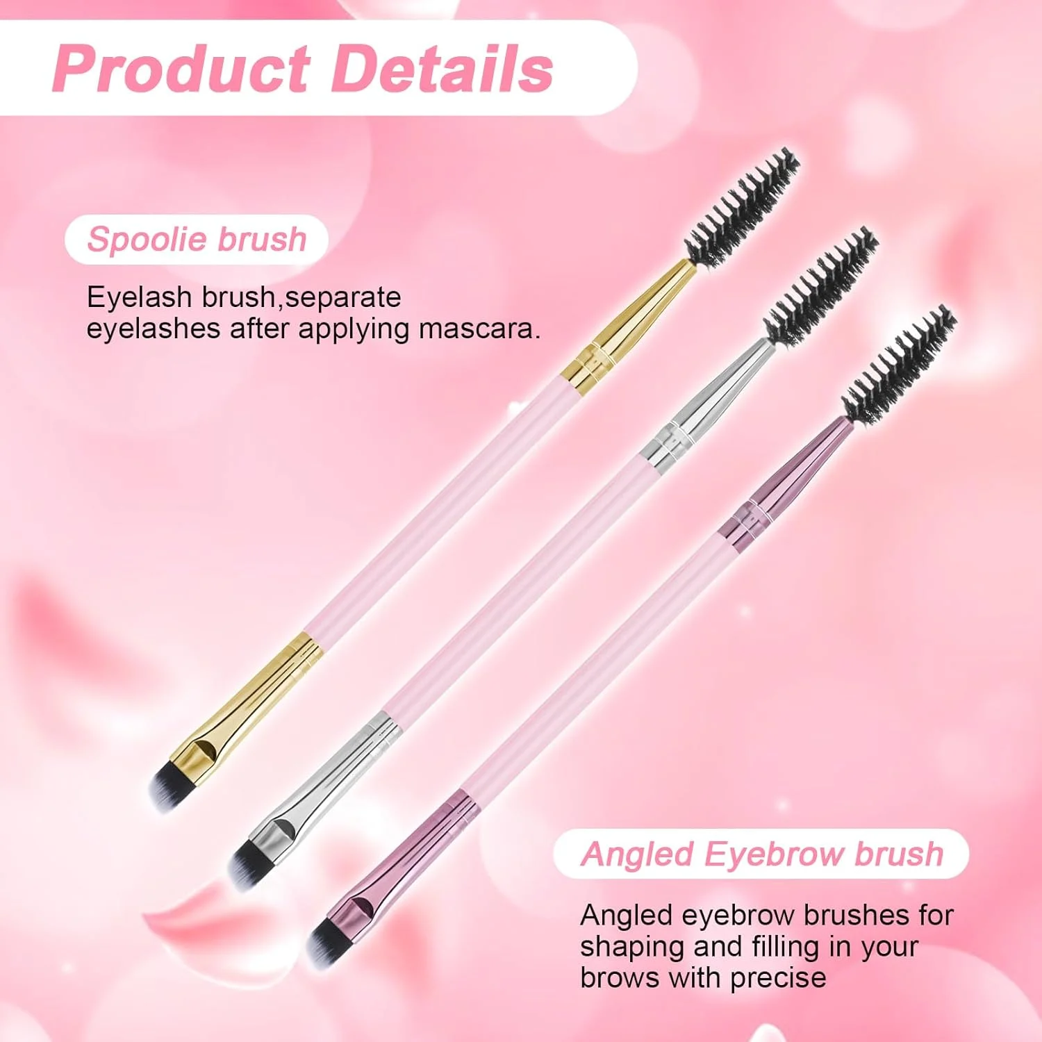 مجموعه 18 عددی برس رنگ ابرو Classicseali، برس های ابرو زاویه دار دو طرفه و برس اسپولی برای حالت دادن و پر کردن ابروها، برس های اسپولی ابرو و برس ابرو برای برس زدن دقیق ابرو مجموعه 18 عددی برس رنگ ابرو Classicseali، برس های ابرو زاویه دار دو طرفه و برس اسپولی برای حالت دادن و پر کردن ابروها، برس های اسپولی ابرو و برس ابرو برای برس زدن دقیق ابرو