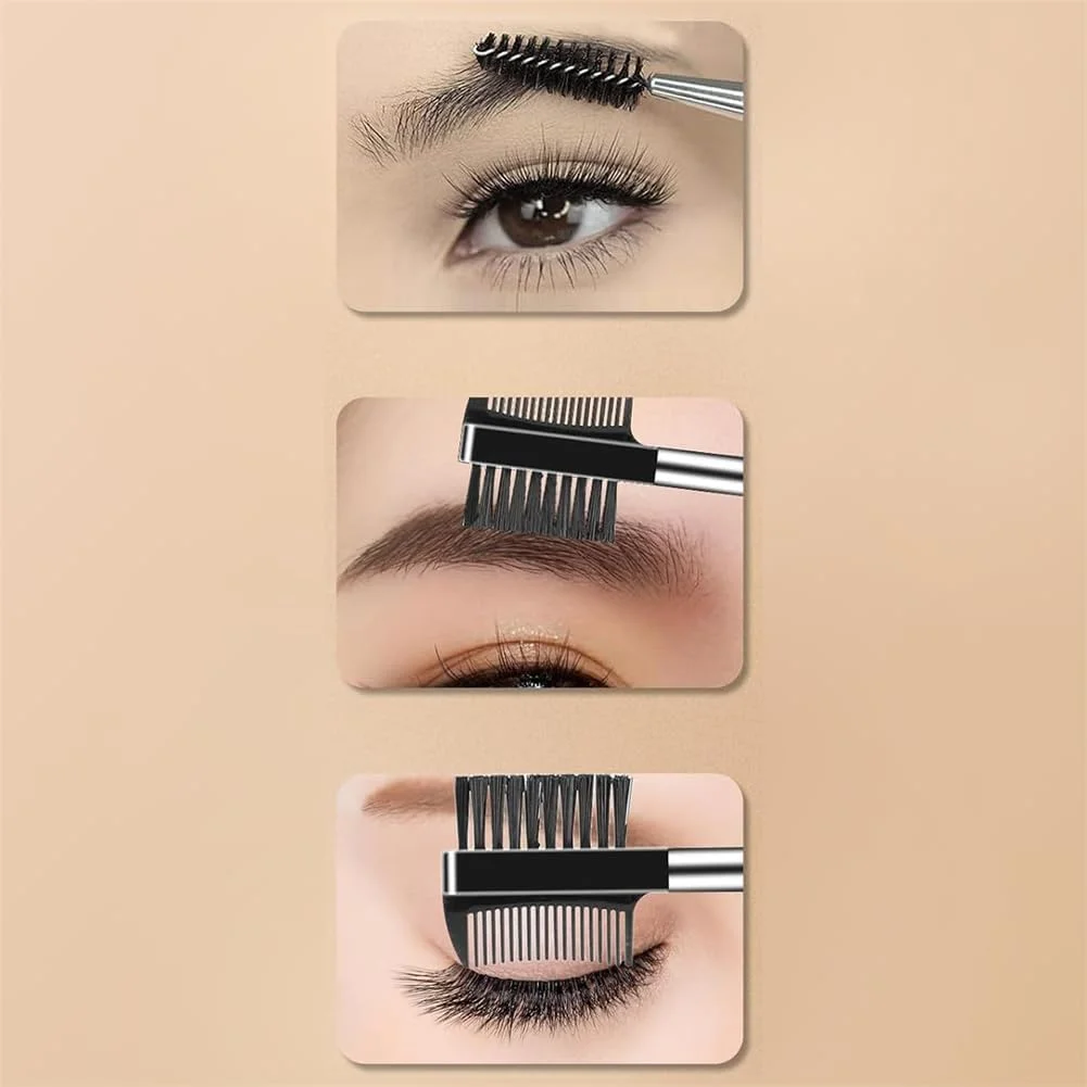 ست 3 تکه برس ابرو EYAKEG، جداکننده مژه، شانه ابرو و برس مژه، ابزار حرفه ای آرایش چشم ست 3 تکه برس ابرو EYAKEG، جداکننده مژه، شانه ابرو و برس مژه، ابزار حرفه ای آرایش چشم