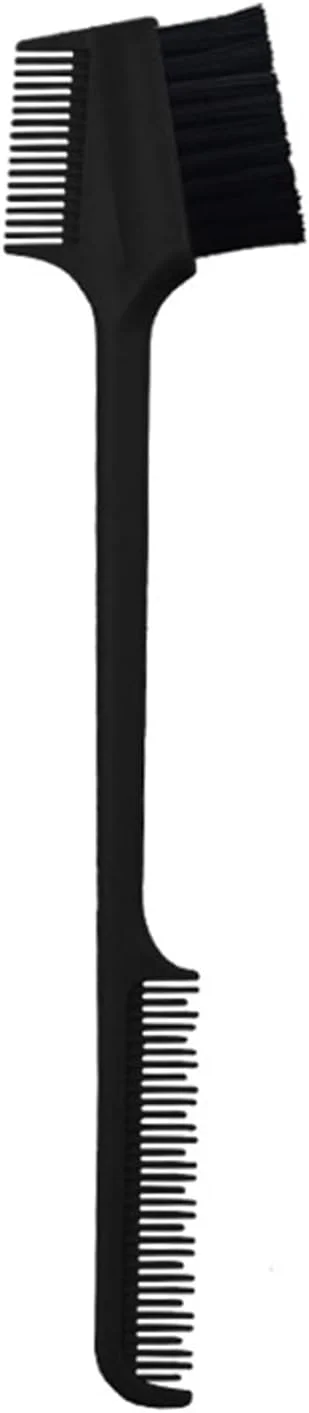 برس ابرو Fawoonu، 1 عدد برس ابرو سه بعدی، برس لبه خط مو، شانه مژه، برس کنترل لبه، شانه دو طرفه برای آرایش مو و سالن برس ابرو Fawoonu، 1 عدد برس ابرو سه بعدی، برس لبه خط مو، شانه مژه، برس کنترل لبه، شانه دو طرفه برای آرایش مو و سالن