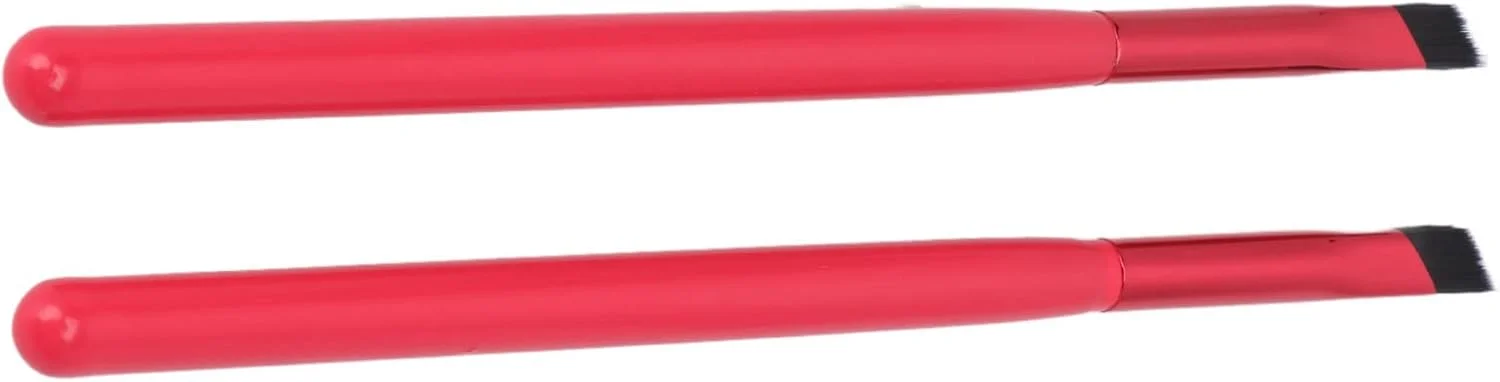 براش آرایشی ابرو، موی نایلونی دسته چوبی ابزار آرایشی براش پودر ابرو قابل حمل برای اتاق پودر برای افراد مبتدی