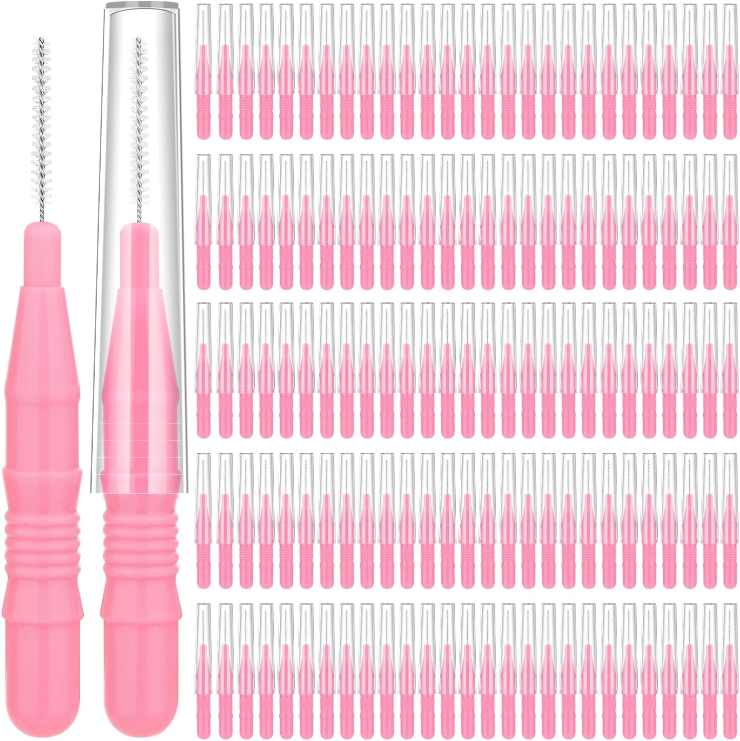 MAPVOLUT برس ابرو میکرو صورتی 5.2 سانتی متری 120 عددی MAPVOLUT برس ابرو میکرو صورتی 5.2 سانتی متری 120 عددی