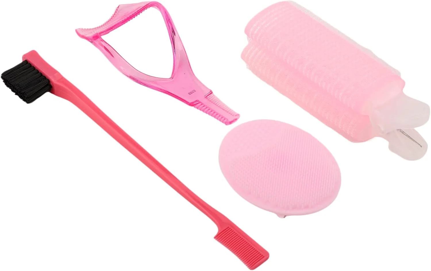 ست ابزار آرایشی، ست برس، گیره فر کننده مو، شانه اصلاح ابرو، ظرافت در ساخت، سبک و قابل حمل مناسب برای استفاده در خارج از منزل برای بانوان ست ابزار آرایشی، ست برس، گیره فر کننده مو، شانه اصلاح ابرو، ظرافت در ساخت، سبک و قابل حمل مناسب برای استفاده در خارج از منزل برای بانوان