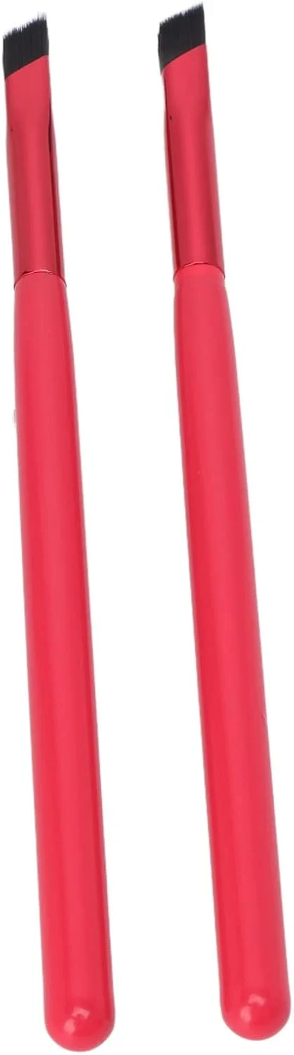 براش آرایشی ابرو، موی نایلونی دسته چوبی ابزار آرایشی براش پودر ابرو قابل حمل برای اتاق پودر برای افراد مبتدی