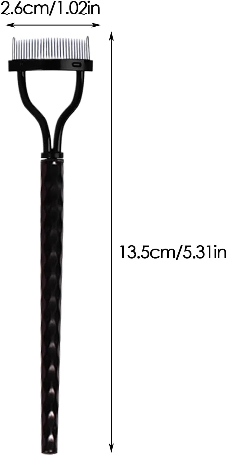 شانه ریمل، بسته 2 عددی شانه جداکننده مژه با دندانه های فلزی به همراه پوشش | شانه حالت دهنده، برس ابرو ابزار آرایشی، لوازم آرایش برای خانم ها شانه ریمل، بسته 2 عددی شانه جداکننده مژه با دندانه های فلزی به همراه پوشش | شانه حالت دهنده، برس ابرو ابزار آرایشی، لوازم آرایش برای خانم ها