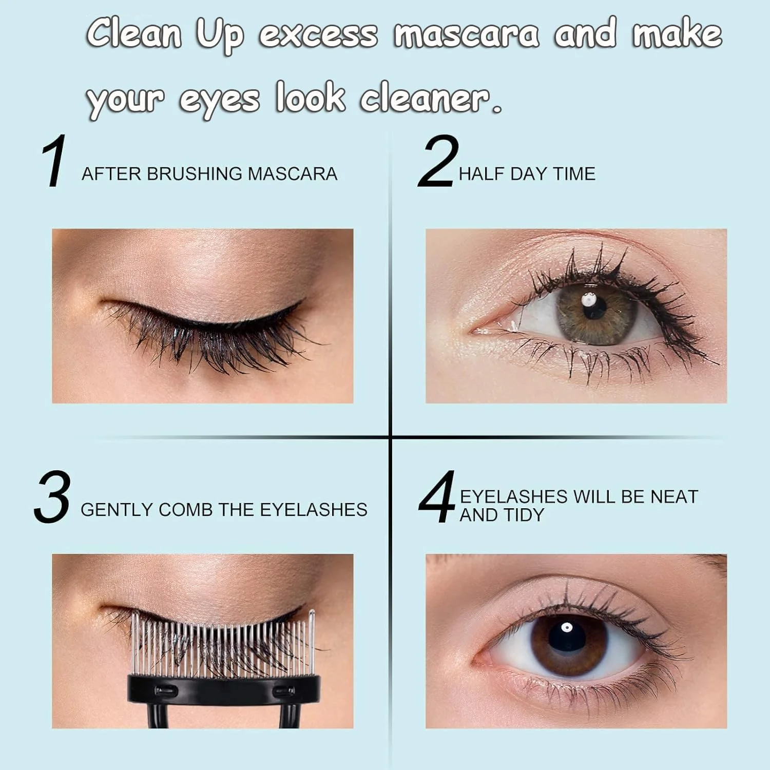 ست 2 عددی برس مژه و ابرو سافت کیوت لی، جداکننده مژه، برس اسپولی ابرو و برس اپلیکاتور شانه ای، ست برس آرایشی، ابزار آرایش چشم و مژه - مشکی ست 2 عددی برس مژه و ابرو سافت کیوت لی، جداکننده مژه، برس اسپولی ابرو و برس اپلیکاتور شانه ای، ست برس آرایشی، ابزار آرایش چشم و مژه - مشکی