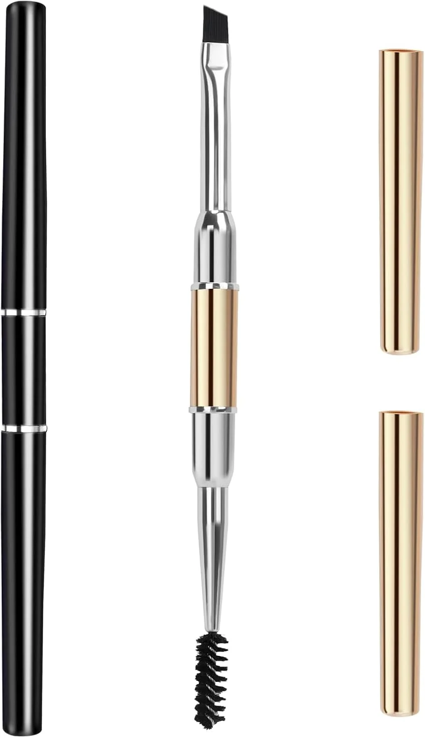 براش ابرو Unaone - 2 عدد براش ابروی زاویه دار دو طرفه حرفه ای برای شکل دادن و پر کردن ابروها و خط چشم مژه براش ابرو Unaone - 2 عدد براش ابروی زاویه دار دو طرفه حرفه ای برای شکل دادن و پر کردن ابروها و خط چشم مژه