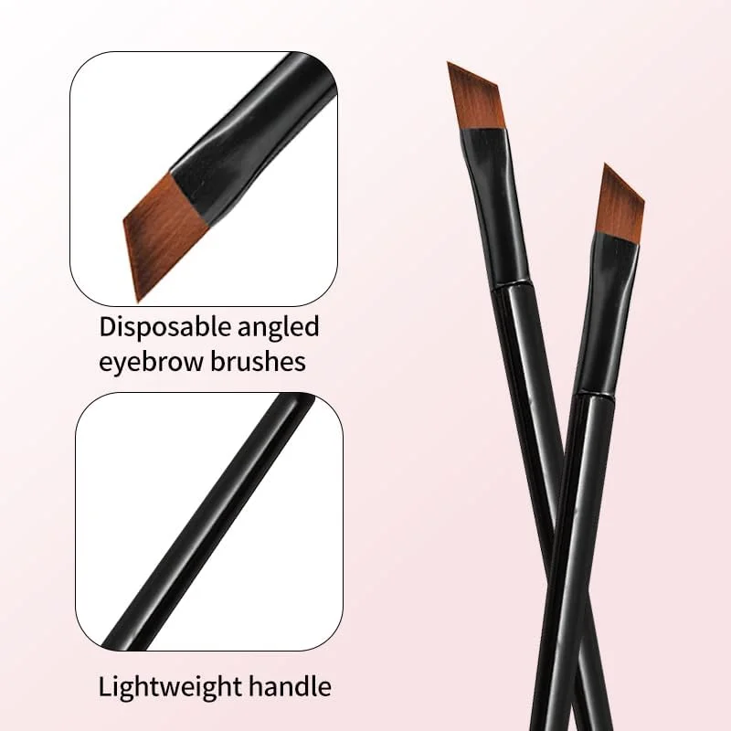 نئورژ 20 عدد برس ابرو یکبار مصرف، برس ابرو زاویه دار قابل حمل، چوب های اپلیکاتور سایه چشم، برس های آرایش چشم، مشکی نئورژ 20 عدد برس ابرو یکبار مصرف، برس ابرو زاویه دار قابل حمل، چوب های اپلیکاتور سایه چشم، برس های آرایش چشم، مشکی