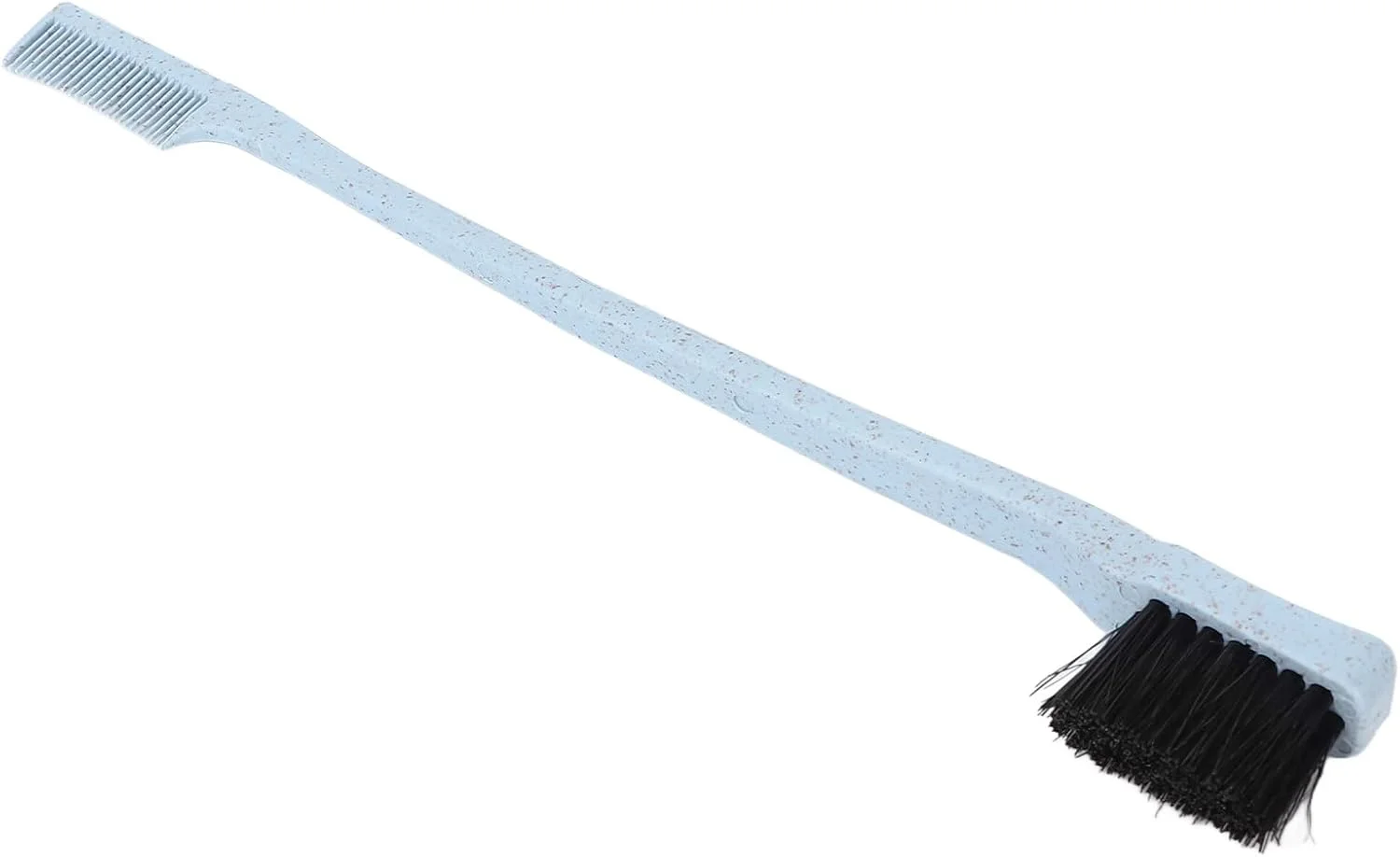 برس ابرو ارگونومیک POENVFPO، برس ابرو دو سر برای شانه مژه و مرتب کردن، شانه کردن مژه ها، سالن زیبایی، جنس کاه گندم (آبی)