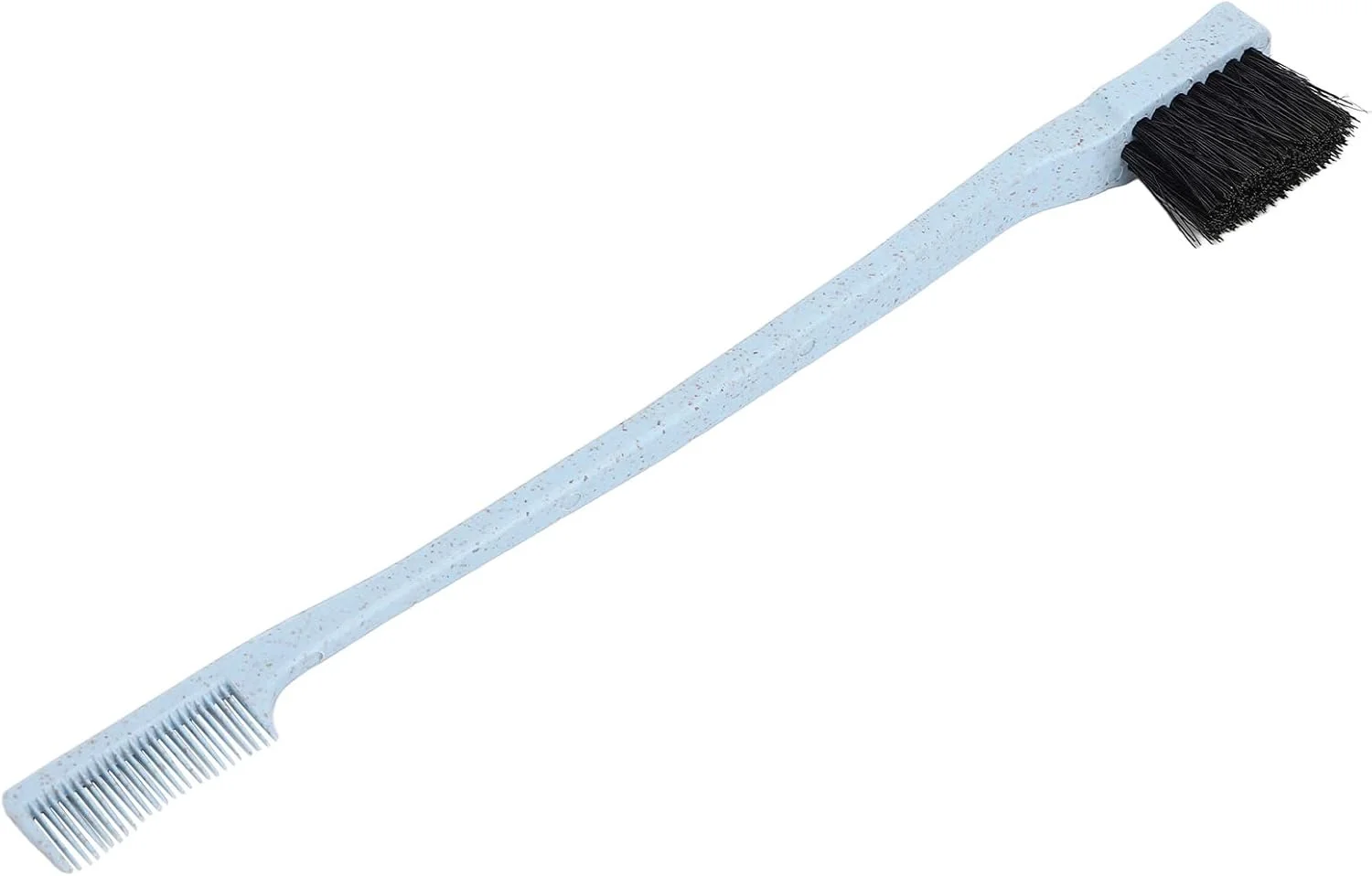 برس ابرو ارگونومیک POENVFPO، برس ابرو دو سر برای شانه مژه و مرتب کردن، شانه کردن مژه ها، سالن زیبایی، جنس کاه گندم (آبی)