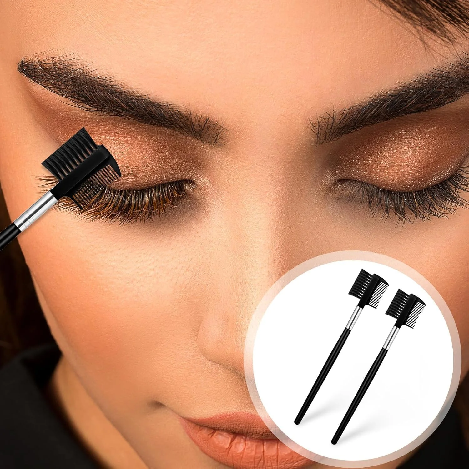 شانه برس ابرو و جداکننده مژه Maommadio، برس آرایش ابرو، ابزار جداکننده مژه و ابرو برای از بین بردن توده های ریمل، (بسته 3 عددی) شانه برس ابرو و جداکننده مژه Maommadio، برس آرایش ابرو، ابزار جداکننده مژه و ابرو برای از بین بردن توده های ریمل، (بسته 3 عددی)