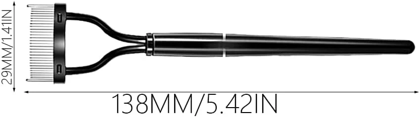 شانه مژه تاشو Lmyzcbzl، شانه مژه با دندانه های استیل ضد زنگ، شانه مژه تاشو، برس ابرو، جداکننده مژه، برس ابرو قابل حمل، ابزار آرایشی شانه مژه تاشو Lmyzcbzl، شانه مژه با دندانه های استیل ضد زنگ، شانه مژه تاشو، برس ابرو، جداکننده مژه، برس ابرو قابل حمل، ابزار آرایشی