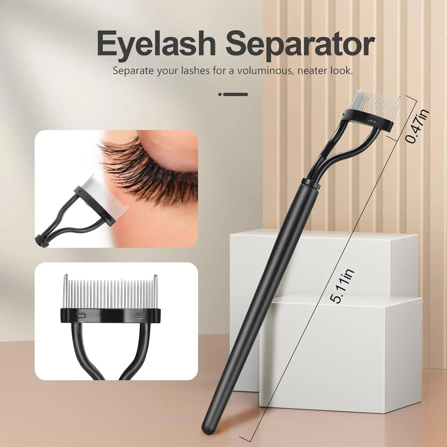 Lilitang Eyebrow Brush, Fine Eyeliner Brush, Eyelash Separator Brow Comb Lash Spoolie Brush,Flat Eyeliner Brush,Eyebrow Comb, Professional Eye Makeup Tools 5-Pcs Set Lilitang Eyebrow Brush, Fine Eyeliner Brush, Eyelash Separator Brow Comb Lash Spoolie Brush,Flat Eyeliner Brush,Eyebrow Comb, Professional Eye Makeup Tools 5-Pcs Set