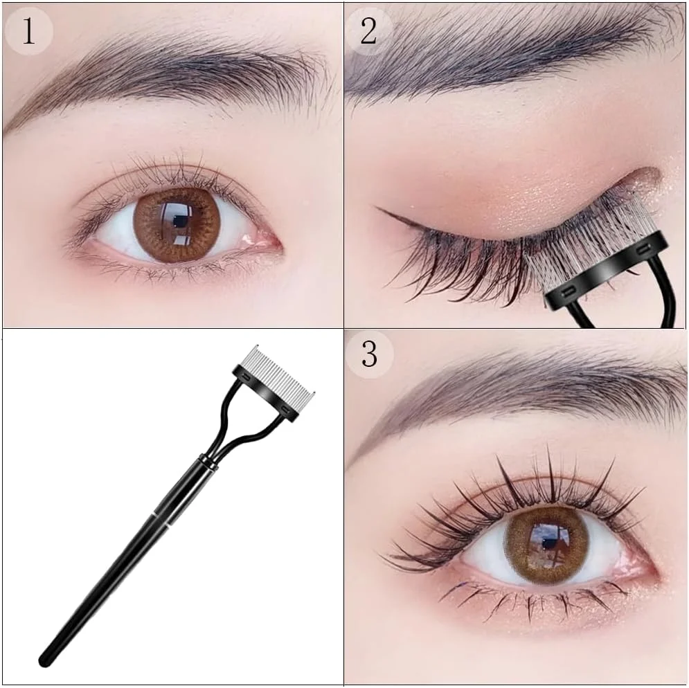 شانه مژه تاشو Lmyzcbzl، شانه مژه با دندانه های استیل ضد زنگ، شانه مژه تاشو، برس ابرو، جداکننده مژه، برس ابرو قابل حمل، ابزار آرایشی شانه مژه تاشو Lmyzcbzl، شانه مژه با دندانه های استیل ضد زنگ، شانه مژه تاشو، برس ابرو، جداکننده مژه، برس ابرو قابل حمل، ابزار آرایشی