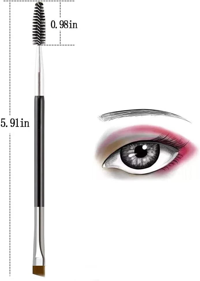 Lilitang Eyebrow Brush, Fine Eyeliner Brush, Eyelash Separator Brow Comb Lash Spoolie Brush,Flat Eyeliner Brush,Eyebrow Comb, Professional Eye Makeup Tools 5-Pcs Set Lilitang Eyebrow Brush, Fine Eyeliner Brush, Eyelash Separator Brow Comb Lash Spoolie Brush,Flat Eyeliner Brush,Eyebrow Comb, Professional Eye Makeup Tools 5-Pcs Set