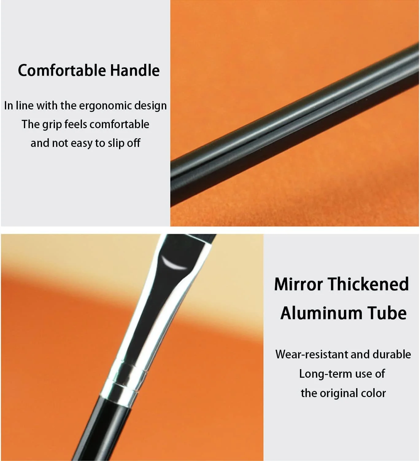 Ksvsonrvi 2PCS Eyebrow Brush, Professional Double-Ended Angled Eye Brow Brush and Spoolie Brush, Black Ksvsonrvi 2PCS Eyebrow Brush, Professional Double-Ended Angled Eye Brow Brush and Spoolie Brush, Black