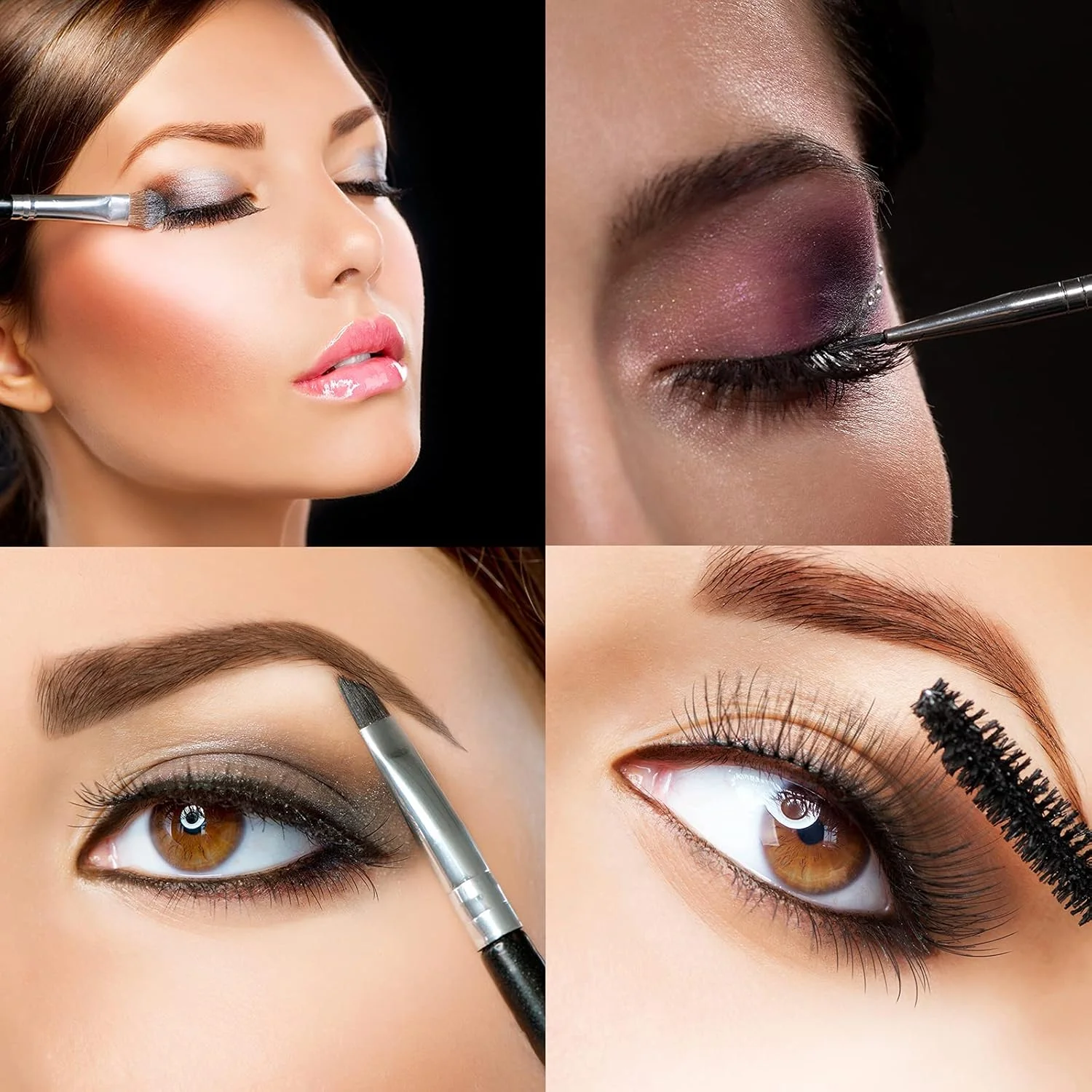 براش ابرو دو طرفه LOOKSEVEN، براش ابرو زاویه دار و براش اسپولی، ابزار براش ابرو شانه مژه (1 عدد) براش ابرو دو طرفه LOOKSEVEN، براش ابرو زاویه دار و براش اسپولی، ابزار براش ابرو شانه مژه (1 عدد)