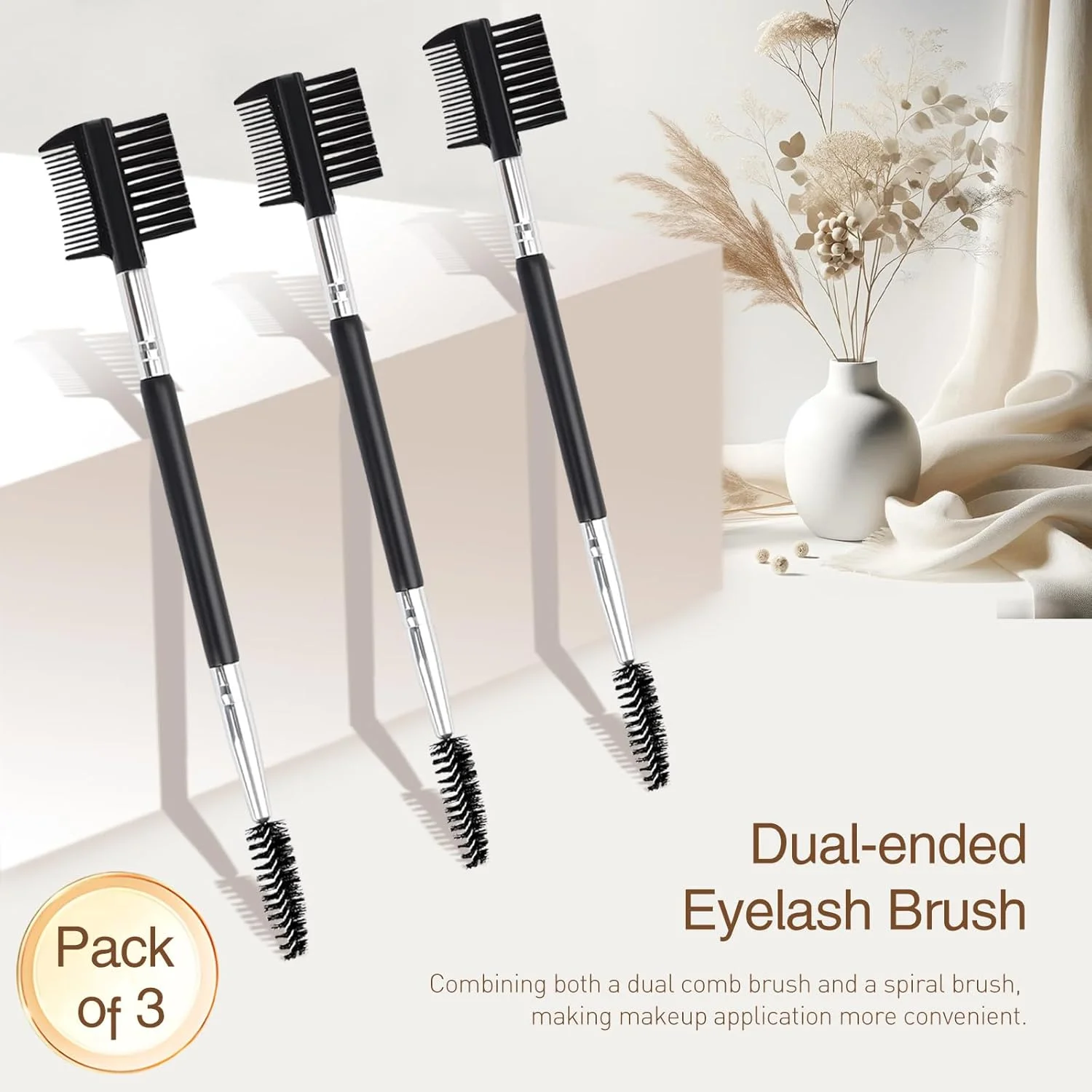 ابزار حالت دهنده ابرو و مژه 3 سر Kootinn: ابزار آرایش دو سر برس با 3 برس اسپولی برای جدا کردن مژه ها، از بین بردن توده های ریمل و حالت دادن به ابرو ابزار حالت دهنده ابرو و مژه 3 سر Kootinn: ابزار آرایش دو سر برس با 3 برس اسپولی برای جدا کردن مژه ها، از بین بردن توده های ریمل و حالت دادن به ابرو