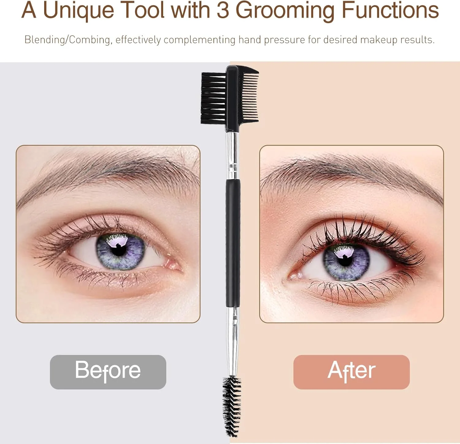 ابزار حالت دهنده ابرو و مژه 3 سر Kootinn: ابزار آرایش دو سر برس با 3 برس اسپولی برای جدا کردن مژه ها، از بین بردن توده های ریمل و حالت دادن به ابرو ابزار حالت دهنده ابرو و مژه 3 سر Kootinn: ابزار آرایش دو سر برس با 3 برس اسپولی برای جدا کردن مژه ها، از بین بردن توده های ریمل و حالت دادن به ابرو