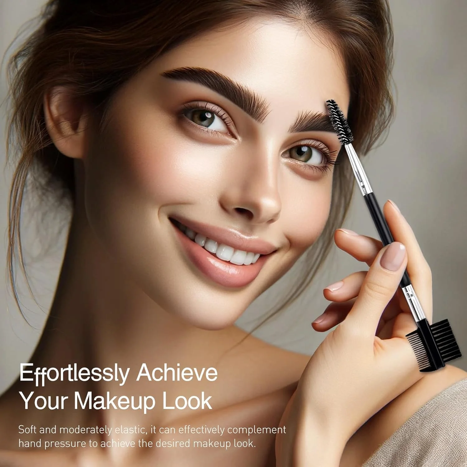 ست 6 عددی برس سه سر حالت دهنده ابرو و مژه Kootinn، ابزار آرایشی با 3 برس اسپولی متفاوت برای جدا کردن مژه ها، از بین بردن توده های ریمل، حالت دادن و فرم دادن به ابرو