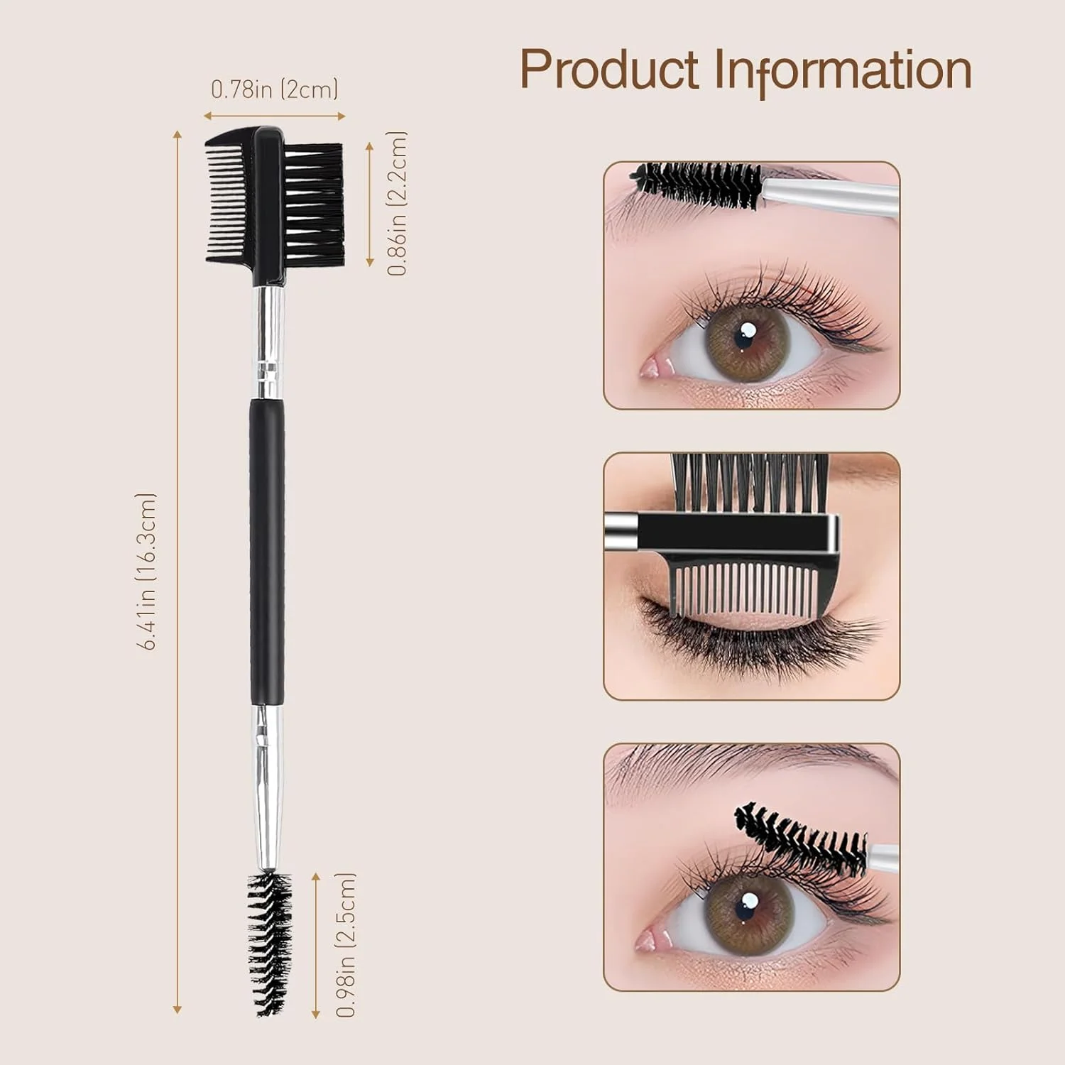 ابزار حالت دهنده ابرو و مژه 3 سر Kootinn: ابزار آرایش دو سر برس با 3 برس اسپولی برای جدا کردن مژه ها، از بین بردن توده های ریمل و حالت دادن به ابرو ابزار حالت دهنده ابرو و مژه 3 سر Kootinn: ابزار آرایش دو سر برس با 3 برس اسپولی برای جدا کردن مژه ها، از بین بردن توده های ریمل و حالت دادن به ابرو