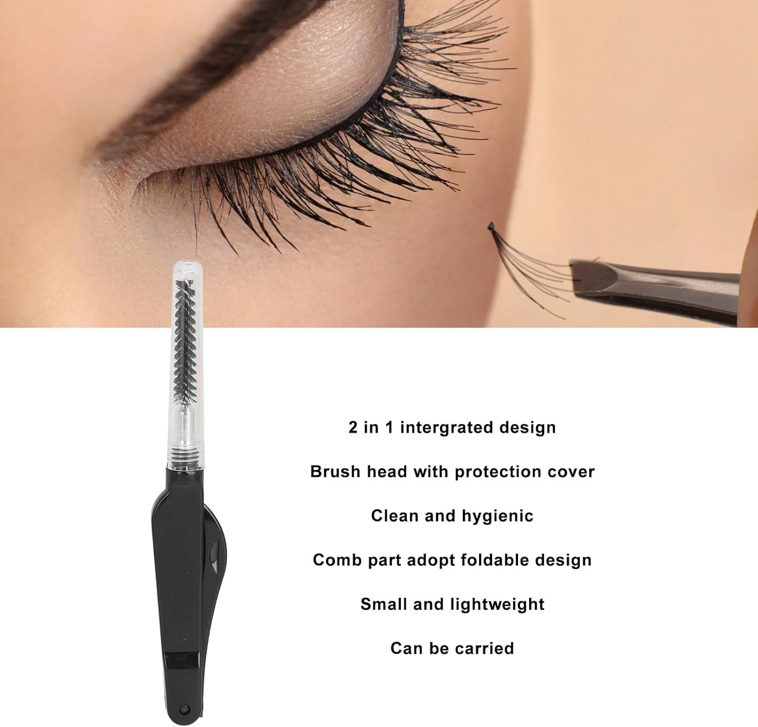 شانه مژه، برس مژه، شانه برس مژه مینی 2 کاره 10 عددی، شانه مژه قابل حمل و استفاده مجدد، ابزار آرایش ابرو (مشکی) شانه مژه، برس مژه، شانه برس مژه مینی 2 کاره 10 عددی، شانه مژه قابل حمل و استفاده مجدد، ابزار آرایش ابرو (مشکی)