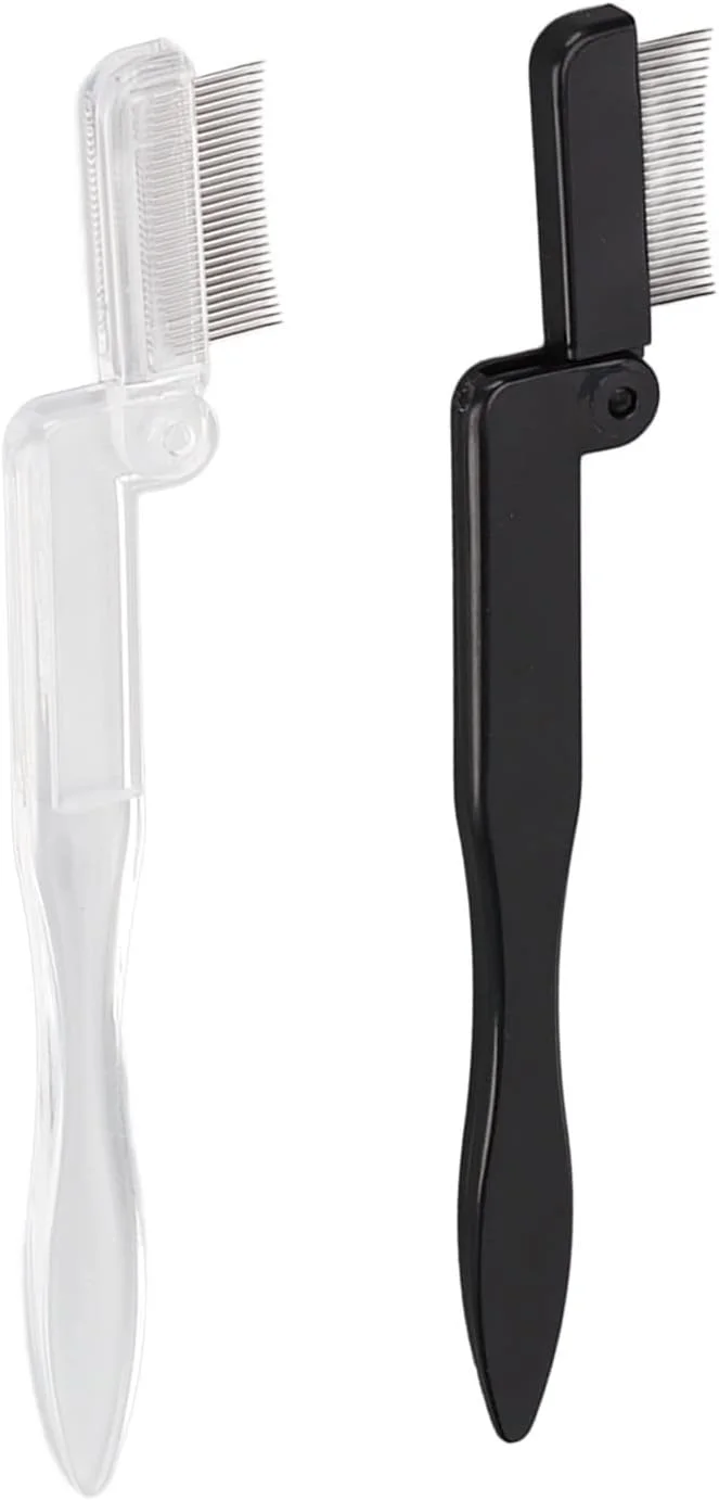 شانه مرتب کننده ابرو، شانه مژه 2 عددی برای آرایش بانوان