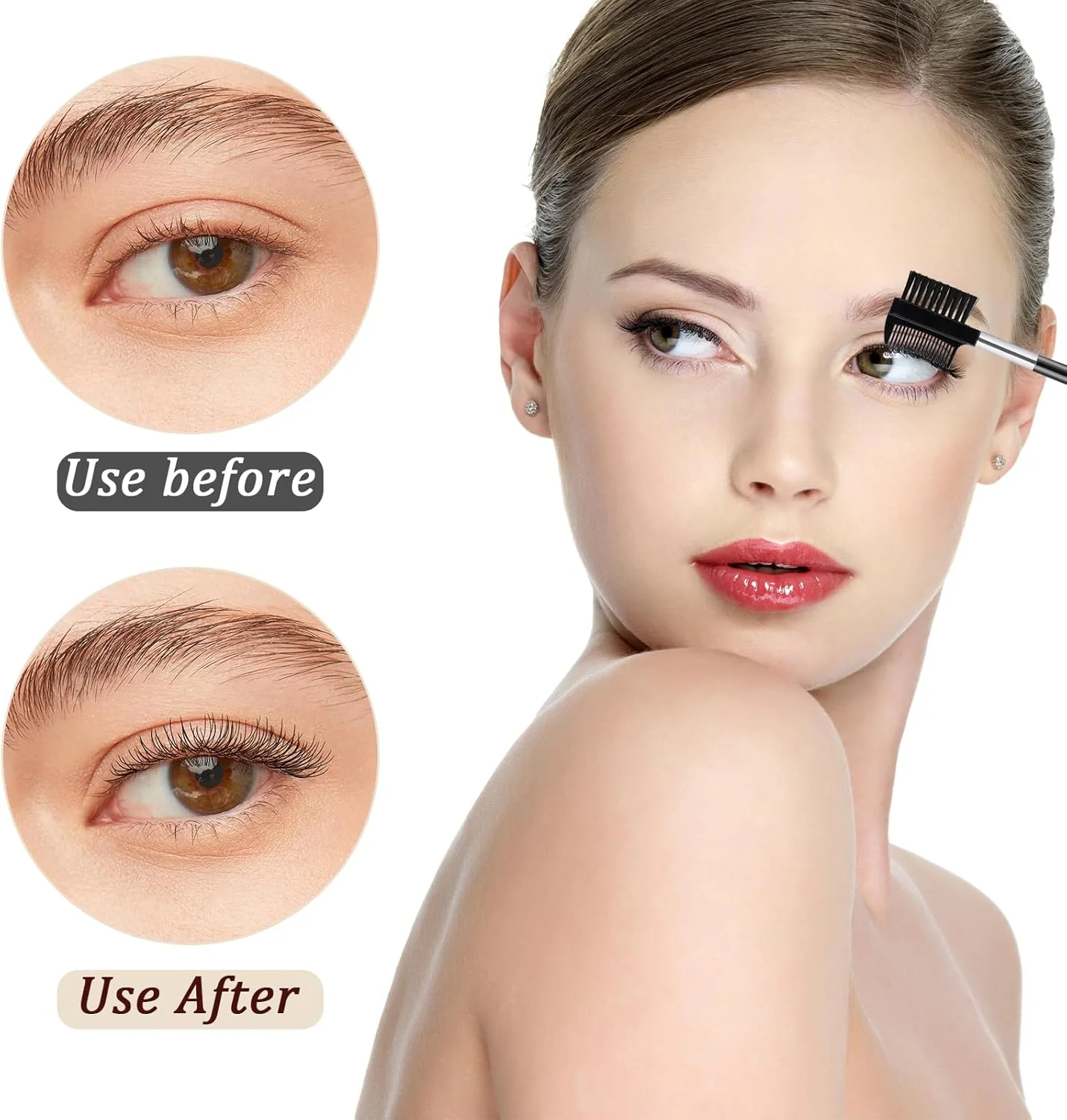 شانه برس ابرو KALIONE، برس آرایشی مژه، شانه برس مژه ابرو، ابزار آرایش برای اکستنشن مژه، شانههای جداکننده مژه، برس آرایش چشم - 10 عدد شانه برس ابرو KALIONE، برس آرایشی مژه، شانه برس مژه ابرو، ابزار آرایش برای اکستنشن مژه، شانههای جداکننده مژه، برس آرایش چشم - 10 عدد