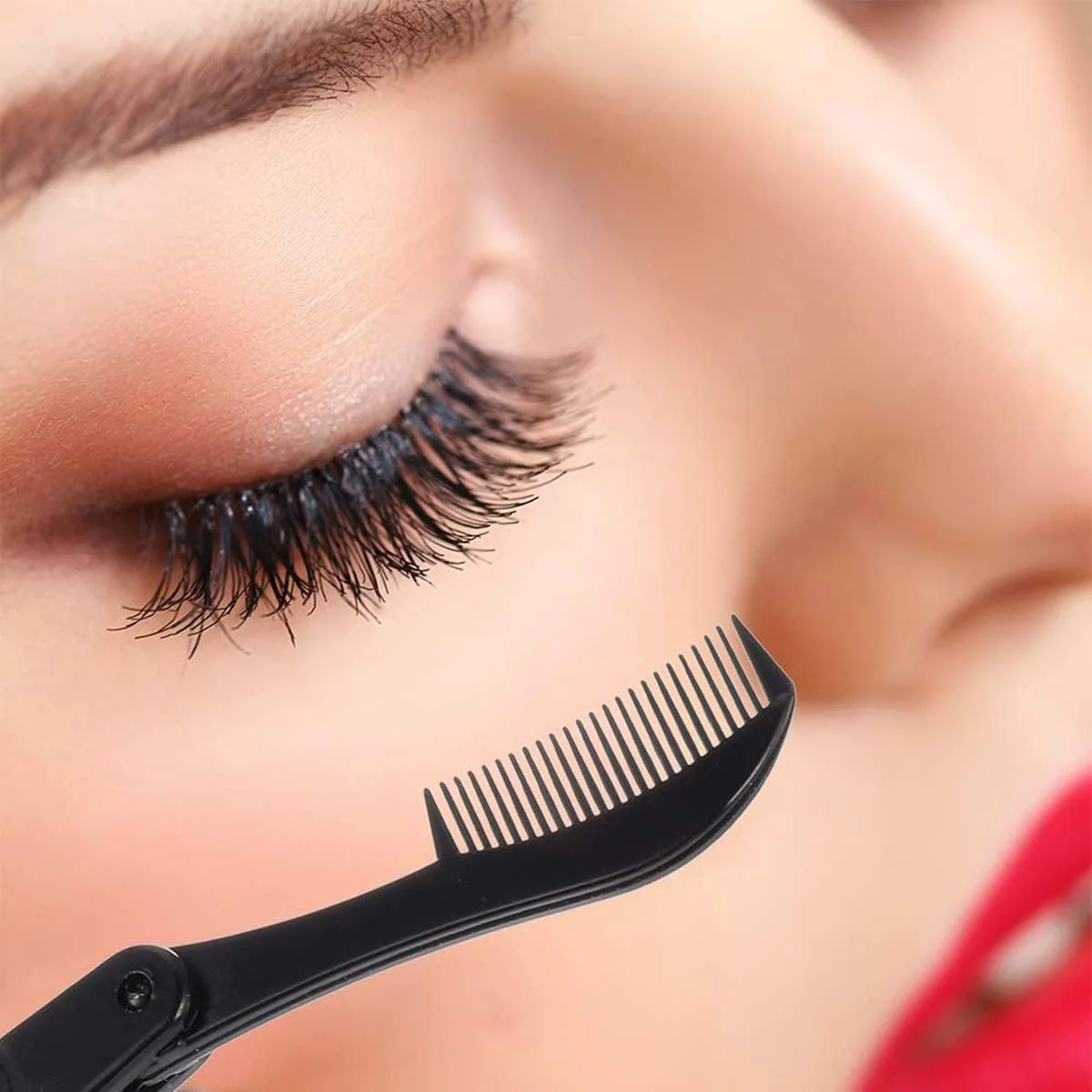 شانه مژه تاشو KASTWAVE، 6 عدد، شانه ابرو دندانه دار، جداکننده مژه، برس ابرو ابزار حرفه ای برای حالت دادن به مژه و ابرو شانه مژه تاشو KASTWAVE، 6 عدد، شانه ابرو دندانه دار، جداکننده مژه، برس ابرو ابزار حرفه ای برای حالت دادن به مژه و ابرو