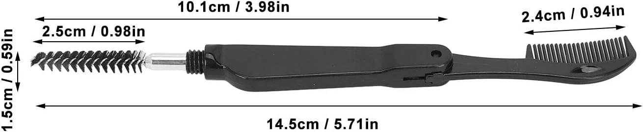 شانه مژه، برس مژه، شانه برس مژه مینی 2 کاره 10 عددی، شانه مژه قابل حمل و استفاده مجدد، ابزار آرایش ابرو (مشکی) شانه مژه، برس مژه، شانه برس مژه مینی 2 کاره 10 عددی، شانه مژه قابل حمل و استفاده مجدد، ابزار آرایش ابرو (مشکی)