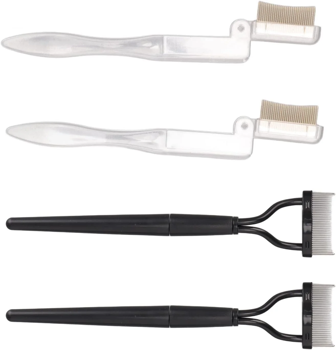 برس ابرو قابل حمل با دسته بلند و شانه مژه برای آرایش برس ابرو قابل حمل با دسته بلند و شانه مژه برای آرایش