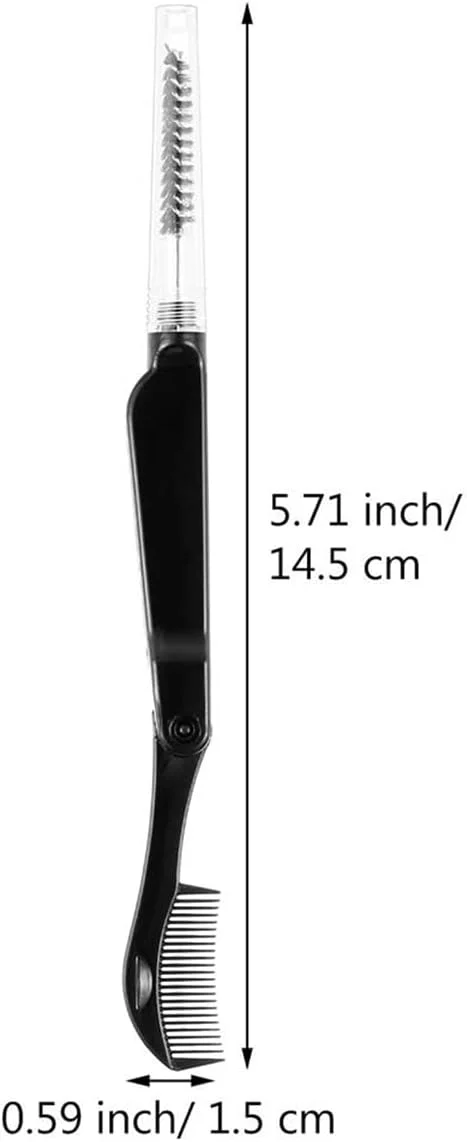 شانه مژه تاشو KASTWAVE، 6 عدد، شانه ابرو دندانه دار، جداکننده مژه، برس ابرو ابزار حرفه ای برای حالت دادن به مژه و ابرو شانه مژه تاشو KASTWAVE، 6 عدد، شانه ابرو دندانه دار، جداکننده مژه، برس ابرو ابزار حرفه ای برای حالت دادن به مژه و ابرو