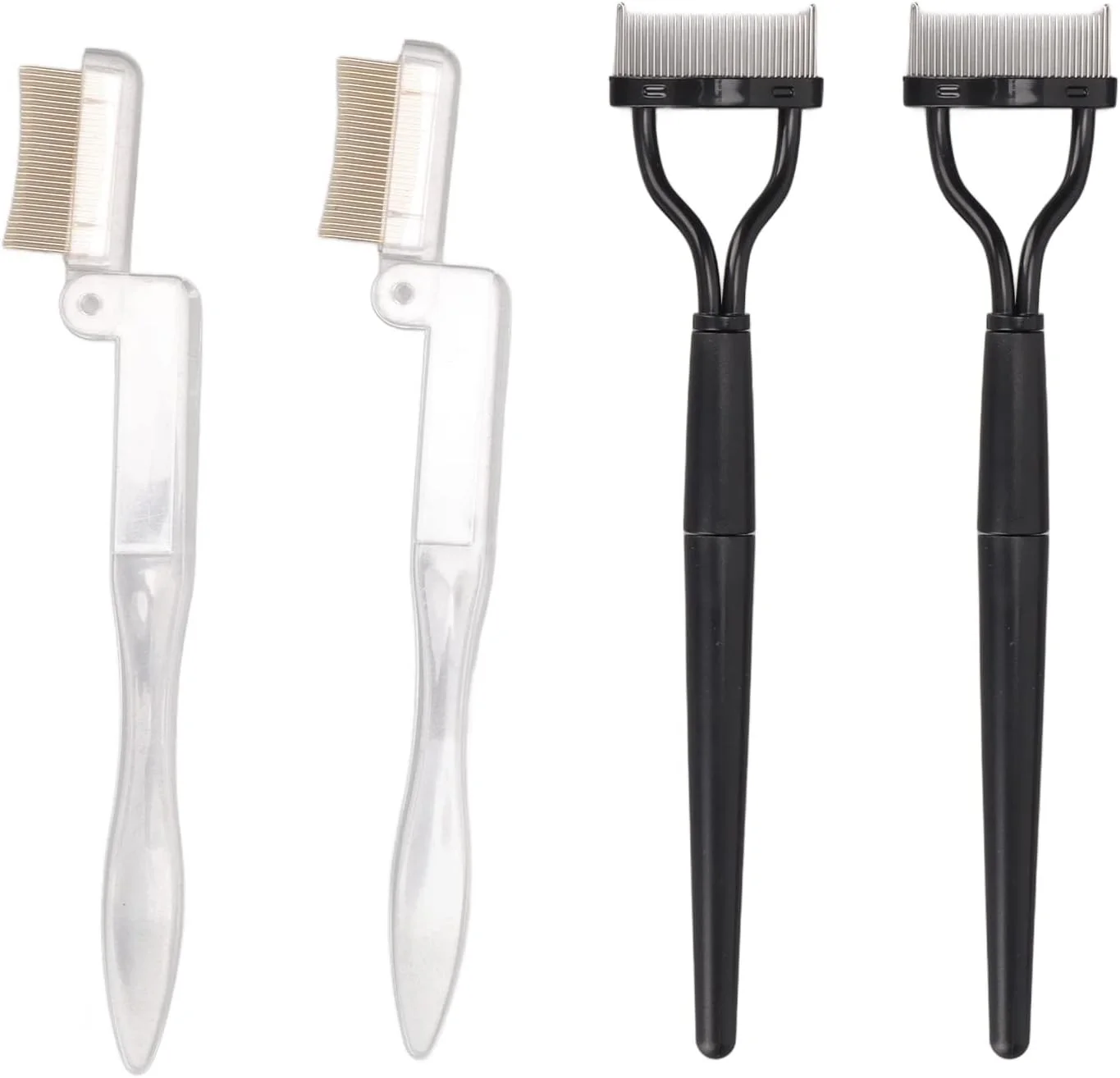 برس ابرو قابل حمل با دسته بلند و شانه مژه برای آرایش برس ابرو قابل حمل با دسته بلند و شانه مژه برای آرایش