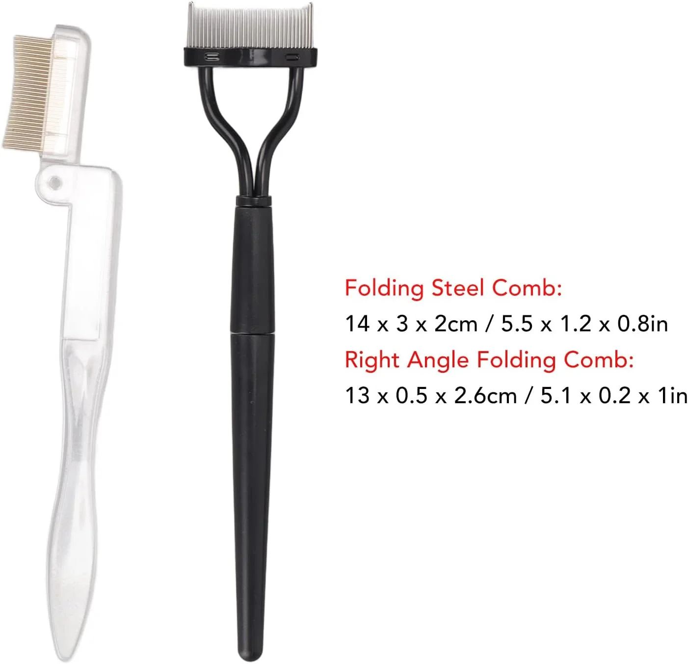 برس ابرو قابل حمل با دسته بلند و شانه مژه برای آرایش برس ابرو قابل حمل با دسته بلند و شانه مژه برای آرایش