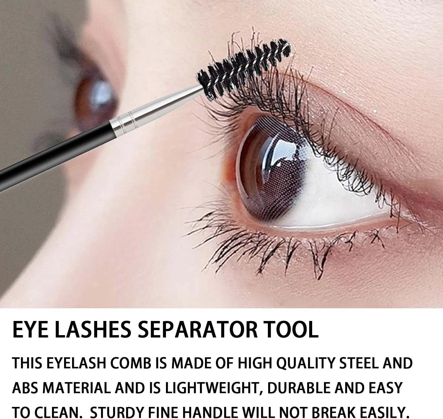 براش ابرو دو طرفه، براش زاویه دار ابرو و برس اسپولی، براش حرفه ای ابرو زاویه دار و برس اسپولی، براش های مینی چند منظوره مژه برای اکستنشن مژه و استفاده دقیق از آرایش