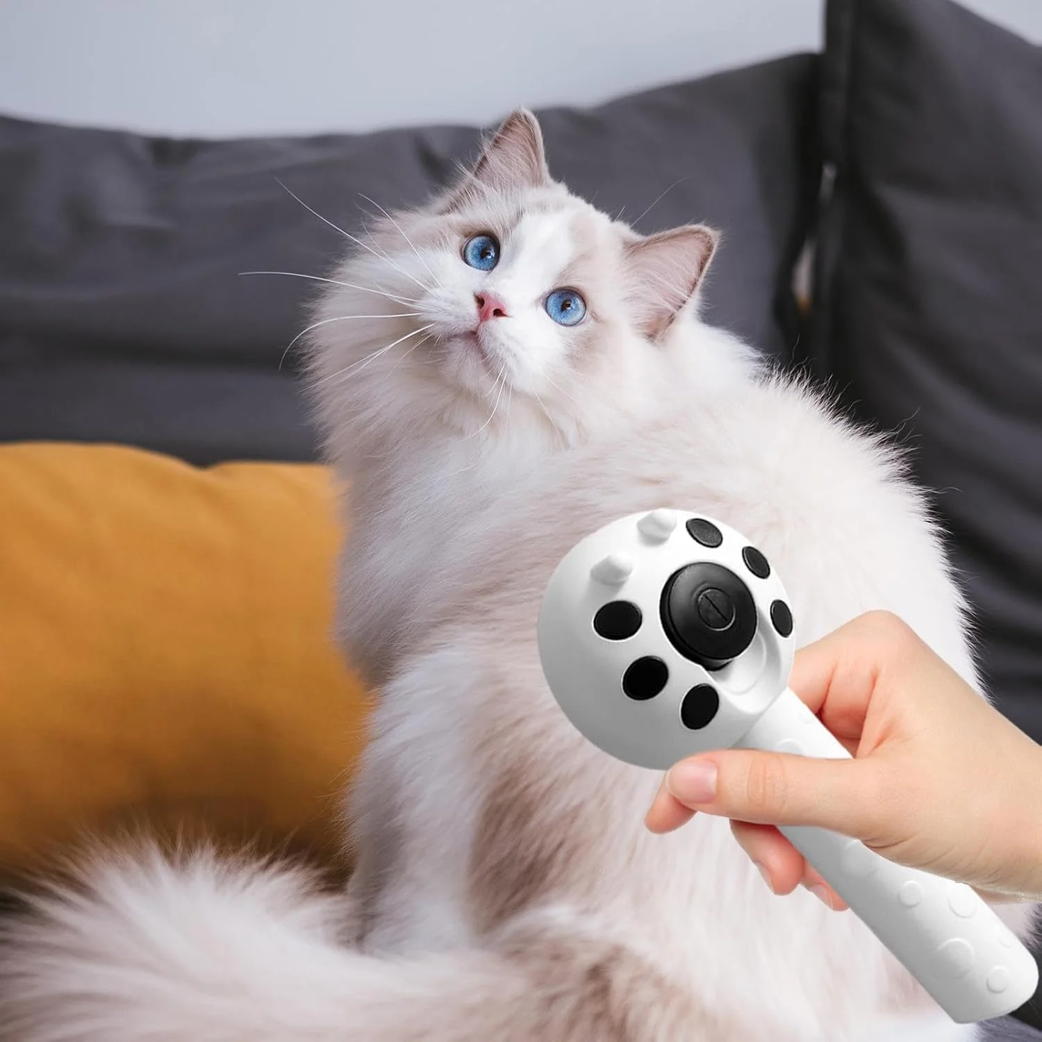 Dog Brush | Portable Deshedding Device Removes Knots and Matted Hair - Deshedding Tool, Grooming Rake and Brushes for Long Haired Pets