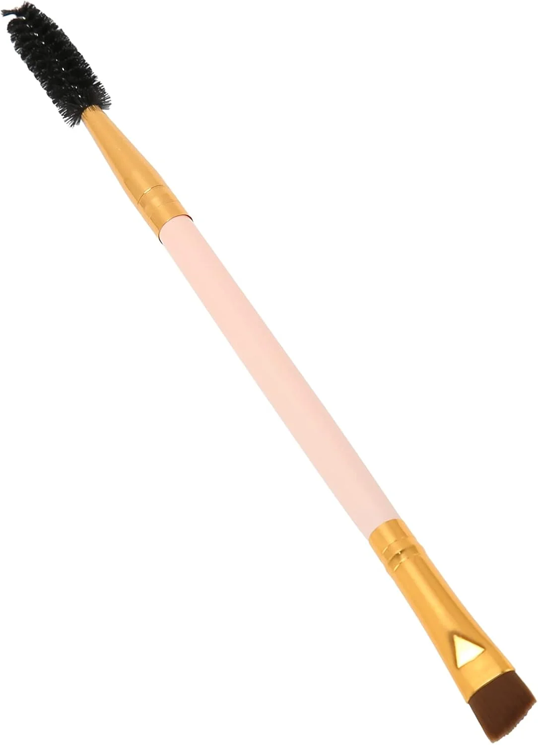 براش دو طرفه ابرو و مژه، براش زاویه دار ابرو، براش آرایشی ابرو (صورتی)