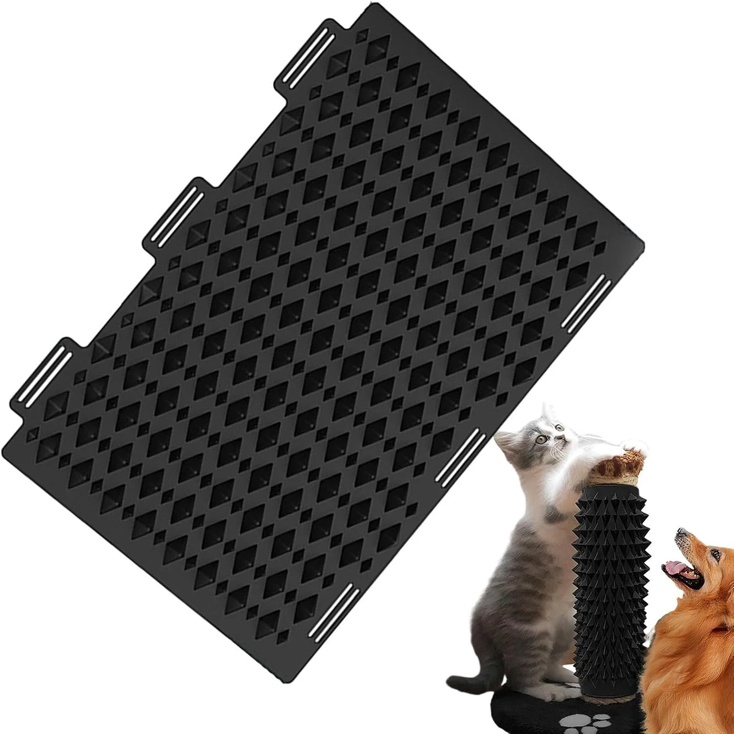 دیوار خراش صورت گربه، ماساژور صورت گربه خودآرا - خراش و ماساژور صورت گربه خودآرا سازگار با پوست برای توله سگ بچه گربه و سایر حیوانات خانگی