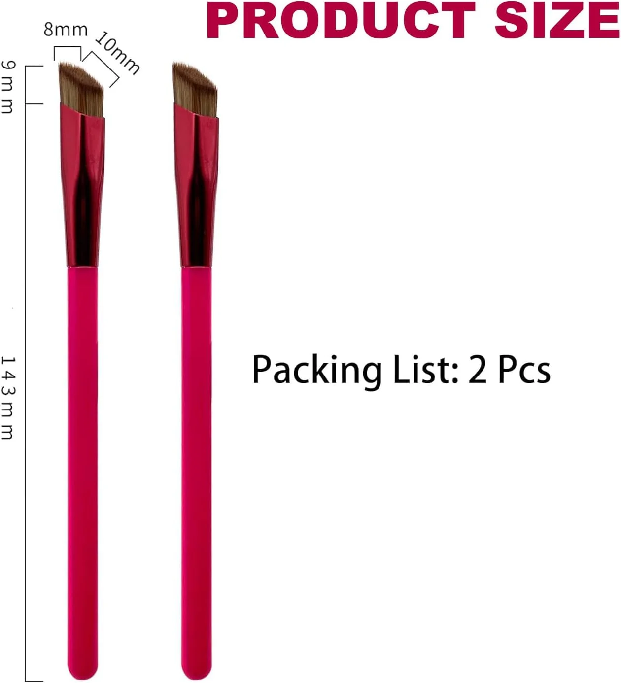 CasRmia برس ابرو 2 عددی، کیت آرایش ابرو لمینت 4 بعدی، قلم مو مهر ابرو مویی 4 بعدی، قلم ابرو فوق العاده نازک، برس آرایشی کانسیلر سه بعدی برای زنان