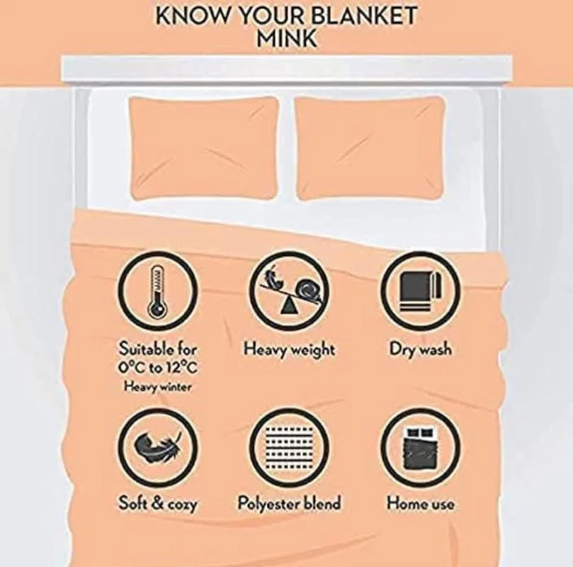پتوی دو لایه مینک سوپر نرم ابری دو نفره OMAJA HOME با بسته بندی شیک برای زمستان سنگین - چند رنگ - سایز کینگ - 4 کیلوگرم Multicolor#16