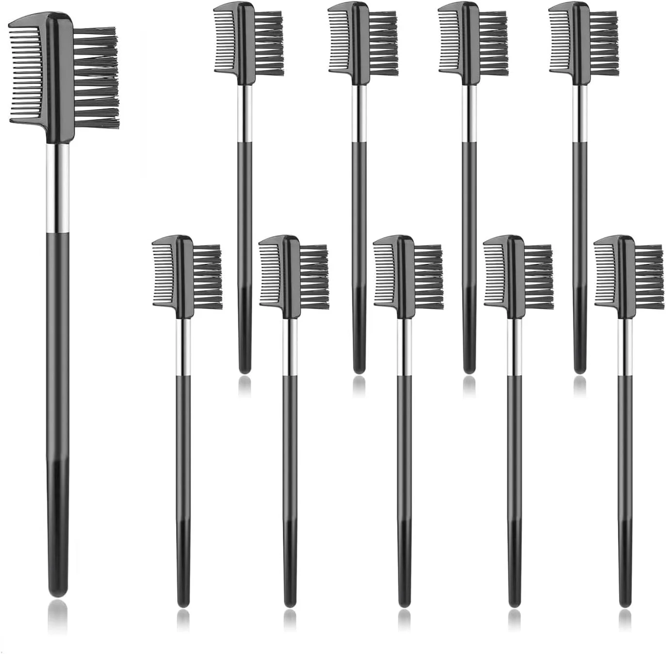 ASSORAIN 10 عدد برس ابرو و شانه - شانه مژه آرایشی برس مژه آرایشی برس های اسپولی قابل حمل برای اکستنشن مژه، برس ابرو و شانه مژه ابزار آرایشی شانه های جدا کننده مژه ASSORAIN 10 عدد برس ابرو و شانه - شانه مژه آرایشی برس مژه آرایشی برس های اسپولی قابل حمل برای اکستنشن مژه، برس ابرو و شانه مژه ابزار آرایشی شانه های جدا کننده مژه