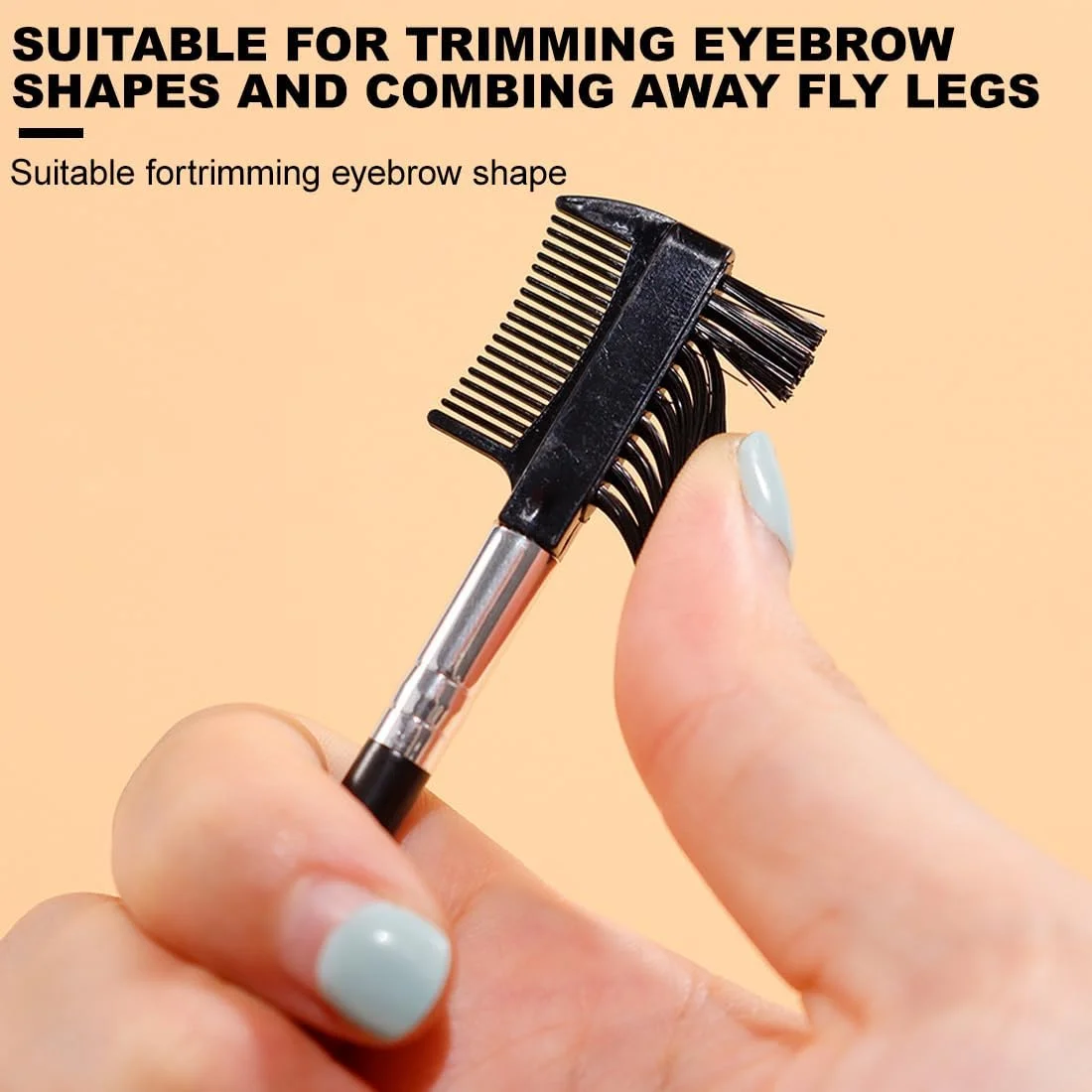 ست برس ابرو 3 عددی، شانه ابرو استیل ضد زنگ، شانه ابرو/مژه زاویه دار دوتایی برای مراقبت از ابرو بانوان ست برس ابرو 3 عددی، شانه ابرو استیل ضد زنگ، شانه ابرو/مژه زاویه دار دوتایی برای مراقبت از ابرو بانوان