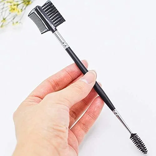 ست 4 عددی برس مژه و ابرو دو طرفه، جدا کننده مژه و ابزار حالت دهی ابرو، برس آرایشی قابل شستشو و استفاده مجدد با دندانه های ظریف برای خانم ها، جمع و جور برای استفاده در سفر و منزل، مشکی ست 4 عددی برس مژه و ابرو دو طرفه، جدا کننده مژه و ابزار حالت دهی ابرو، برس آرایشی قابل شستشو و استفاده مجدد با دندانه های ظریف برای خانم ها، جمع و جور برای استفاده در سفر و منزل، مشکی