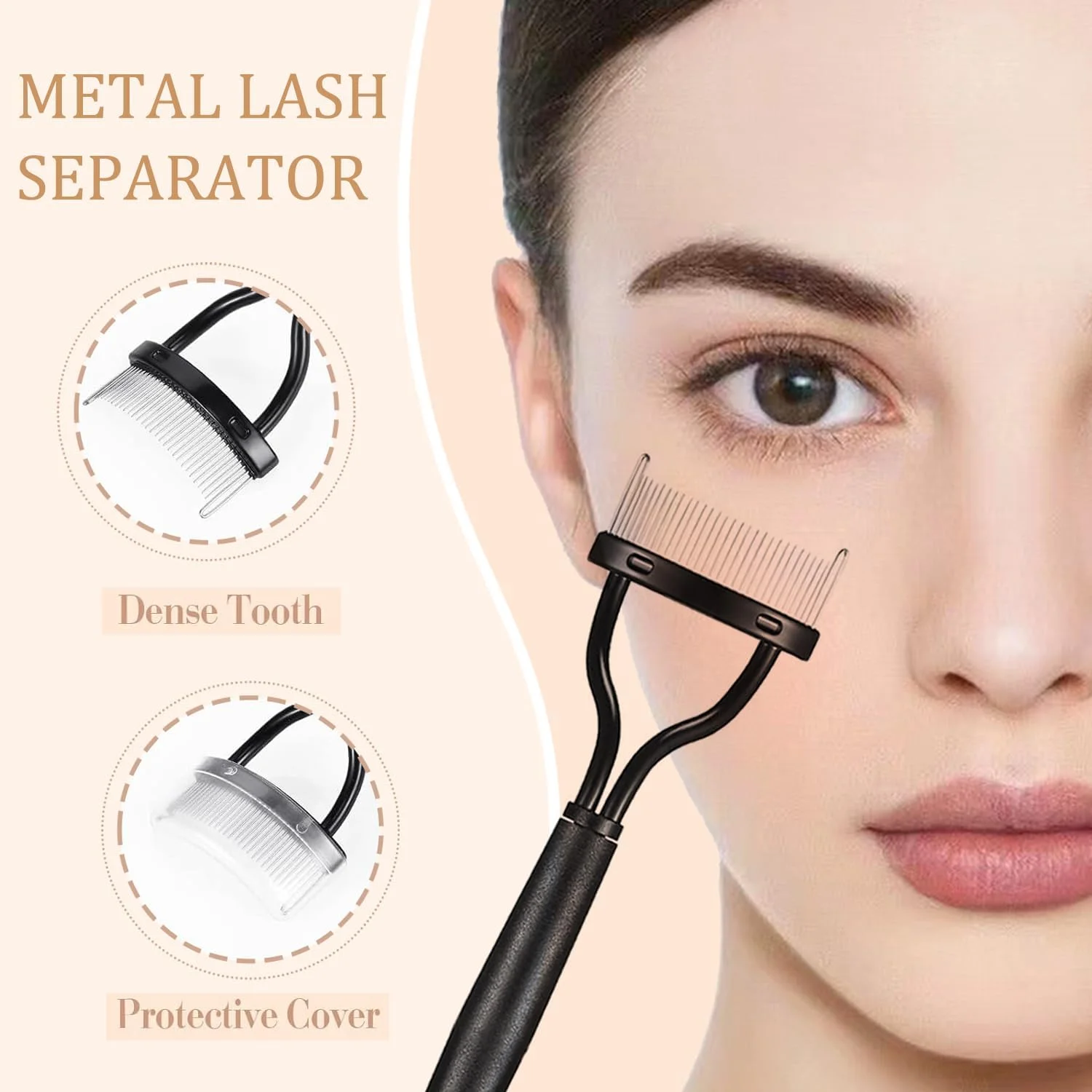 ست ابزار آرایش چشم حرفه ای شامل برس ابرو، شانه مژه، جداکننده مژه و برس اسپولی (4 تکه) ست ابزار آرایش چشم حرفه ای شامل برس ابرو، شانه مژه، جداکننده مژه و برس اسپولی (4 تکه)